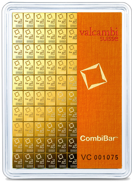 Valcambi CombiBar zlatý slitek 100 x 1g