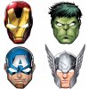 Narodeninové masky Avengers - 6 ks Narodeninové masky Avengers - 6 ks