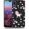 Picasee silikónový čierny obal pre Huawei P20 Pro - Unicorn hviezdne nebo