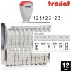 Nesamobarvící číslovačka, výška 12mm, Trodat 151210, 10-místné Nesamobarvící číslovačka, výška 12mm, Trodat 151210, 10-místné
