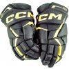 Hokejové rukavice CCM JetSpeed FT6 Black/Sunflower Junior 10 palcov Hokejové rukavice CCM JetSpeed FT6 Black/Sunflower Junior 10 palcov