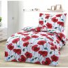 Obliečky deluxe bavlnené Poľné maky červené 200x140cm+90x70cm TiaHome Obliečky deluxe bavlnené Poľné maky červené 200x140cm+90x70cm TiaHome