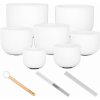 Sela Crystal Singing Bowl Set Frosted 440Hz Sela Crystal Singing Bowl Set Frosted 440Hz
