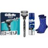 Gillette Mach3 Charcoal Holiaci Strojček, 2 Náhradné Holiace Hlavice + Gél Na Holenie + Ponožky Gillette Mach3 Charcoal Holiaci Strojček, 2 Náhradné Holiace Hlavice + Gél Na Holenie + Ponožky