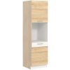 MODENA buk/biely lesk MD29/D60P, vysoká potravinová skrinka na vstavanú rúru v šírke 60 cm MODENA buk/biely lesk MD29/D60P, vysoká potravinová skrinka na vstavanú rúru v šírke 60 cm