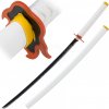 Haller Plamenná anime katana Nichirin inspirovaná pilířem ohně Kyojurem Haller Plamenná anime katana Nichirin inspirovaná pilířem ohně Kyojurem