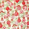 Bavlna kolekcie Holiday Flourish s vianočnými ozdobami 1 m Bavlna kolekcie Holiday Flourish s vianočnými ozdobami 1 m