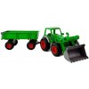 Polesie LEANTOYS detský traktor s vlečkou zelený