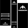 Gumený koberec pre šípkárov Mission Heavy Duty Pro Level 290×60cm, čierny