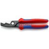 KNIPEX 95 12 200 Káblové nožnice s dvojitým britom 200 mm, viaczložkové návleky, brunierované KNIPEX 95 12 200 Káblové nožnice s dvojitým britom 200 mm, viaczložkové návleky, brunierované