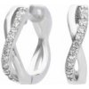 Diamonfire Luxusné strieborné náušnice E6065