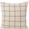 ferm LIVING Dekoračný vankúš CALM béžová bavlna ľan 50x50