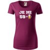 Je mi 60 pivo - Dámske tričko z organickej bavlny Origin (GOTS) - 2XL ( Fuchsiová ) Je mi 60 pivo - Dámske tričko z organickej bavlny Origin (GOTS) - 2XL ( Fuchsiová )