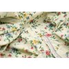 Bavlnené plátno - farebné kvietky na smotanovom podklade - šírka 140 cm Bavlnené plátno - farebné kvietky na smotanovom podklade - šírka 140 cm
