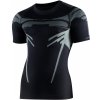 pánske funkčné tričko Brubeck Dry krátkym rukávom BLACK/GRAPHITE
