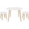 Jabadabado Stôl a 2 stoličky biele