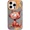 AppleMix Kryt pre Apple iPhone 15 Pro - zvýšený okraj fotoaparátu - plast / guma - graffiti - mačka na posmech AppleMix Kryt pre Apple iPhone 15 Pro - zvýšený okraj fotoaparátu - plast / guma - graffiti - mačka na posmech