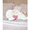 Doudou et Compagnie Paris Doudou Plyšový králik s tmavo ružovovým brmbolcom 80 cm Doudou et Compagnie Paris Doudou Plyšový králik s tmavo ružovovým brmbolcom 80 cm