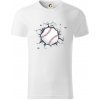 Baseball lopta v triku - Tričko z organickej bavlny - L ( Biela ) Baseball lopta v triku - Tričko z organickej bavlny - L ( Biela )