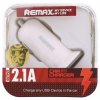 Autonabíjačka Dual USB mini Remax 2.1A biela Autonabíjačka Dual USB mini Remax 2.1A biela