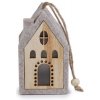 Filcový domček svietiaci na zavesenie - 1 ks 1 šedobežová Filcový domček svietiaci na zavesenie - 1 ks 1 šedobežová