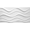 3D panel 0075, cena za kus, rozmer 100 cm x 50 cm, WAVE III biely, IMPOL TRADE 3D panel 0075, cena za kus, rozmer 100 cm x 50 cm, WAVE III biely, IMPOL TRADE
