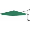 Nástenný slnečník Ø 300 cm látka / kov Dekorhome Nástenný slnečník Ø 300 cm látka / kov Dekorhome