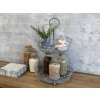 Chic Antique Zinkový antik dekoračný kovový etažér Fil de fer - Ø31*46cm - Chic Antique Chic Antique Zinkový antik dekoračný kovový etažér Fil de fer - Ø31*46cm - Chic Antique