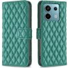 Peňaženkové kožené puzdro Diamond Lattice na Xiaomi Redmi Note 13 Pro - Zelená Peňaženkové kožené puzdro Diamond Lattice na Xiaomi Redmi Note 13 Pro - Zelená