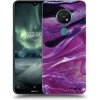 Picasee silikónový prehľadný obal pre Nokia 7.2 - Purple glitter Picasee silikónový prehľadný obal pre Nokia 7.2 - Purple glitter