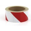 Bielo-červená ľavá reflexná výstražná páska - dĺžka 15 m, šírka 5 cm Bielo-červená ľavá reflexná výstražná páska - dĺžka 15 m, šírka 5 cm