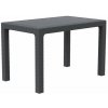 MEGA PLAST Stôl záhradný RATAN LUX, antracit 120 cm MEGA PLAST Stôl záhradný RATAN LUX, antracit 120 cm