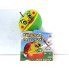 Teddies Pokladnička červené jablko s červíkem na klíček