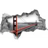 Fototapeta diera na stenu 3D Bridge v san franciscu 95x73 cm Fototapeta diera na stenu 3D Bridge v san franciscu 95x73 cm
