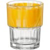 Bormioli Rocco Pohár stohovateľný Lyon žltý 12 x 200 ml