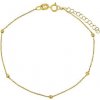 SILVEGO jemný zlatý náramek anker Roma zdobený kuličkami Y AWFZD020BGY SILVEGO jemný zlatý náramek anker Roma zdobený kuličkami Y AWFZD020BGY