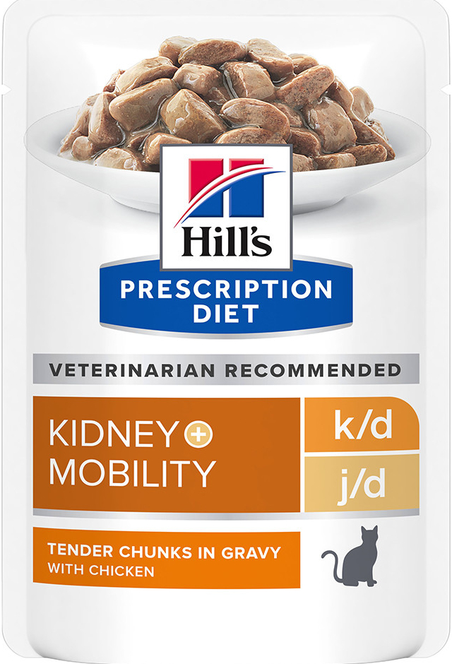 Hill’s Prescription Diet k/d Mobility s kuracím 24 x 85 g