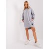 Mikinové šaty s vreckami -RV-TU-9224.95P grey