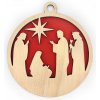 Libelula Drevená vianočná ozdoba s vianočným motívom 19 Farba: Červená Libelula Drevená vianočná ozdoba s vianočným motívom 19 Farba: Červená
