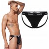 Atlantic 1571 černé otevřené Pánské slipy jockstrap