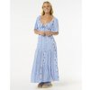 RIP CURL šaty San Carlos S/S Maxi Dress Blue 70 vel. S RIP CURL šaty San Carlos S/S Maxi Dress Blue 70 vel. S