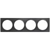 Fibaro Walli Quadruple Cover Plate Anthracite FG-Wx-PP-0009-8