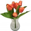 Tulipány kytica x9 oranžová 33cm umelá Tulipány kytica x9 oranžová 33cm umelá