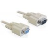 Delock sériový kable RS-232, Sub-D9 samec/samice 5 m 84016 DeLock