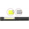 EMOS 039-00108 svítilna s 3W COB LED + 1 LED, magnetem a klipem, na 3 baterie AAA EMOS 039-00108 svítilna s 3W COB LED + 1 LED, magnetem a klipem, na 3 baterie AAA