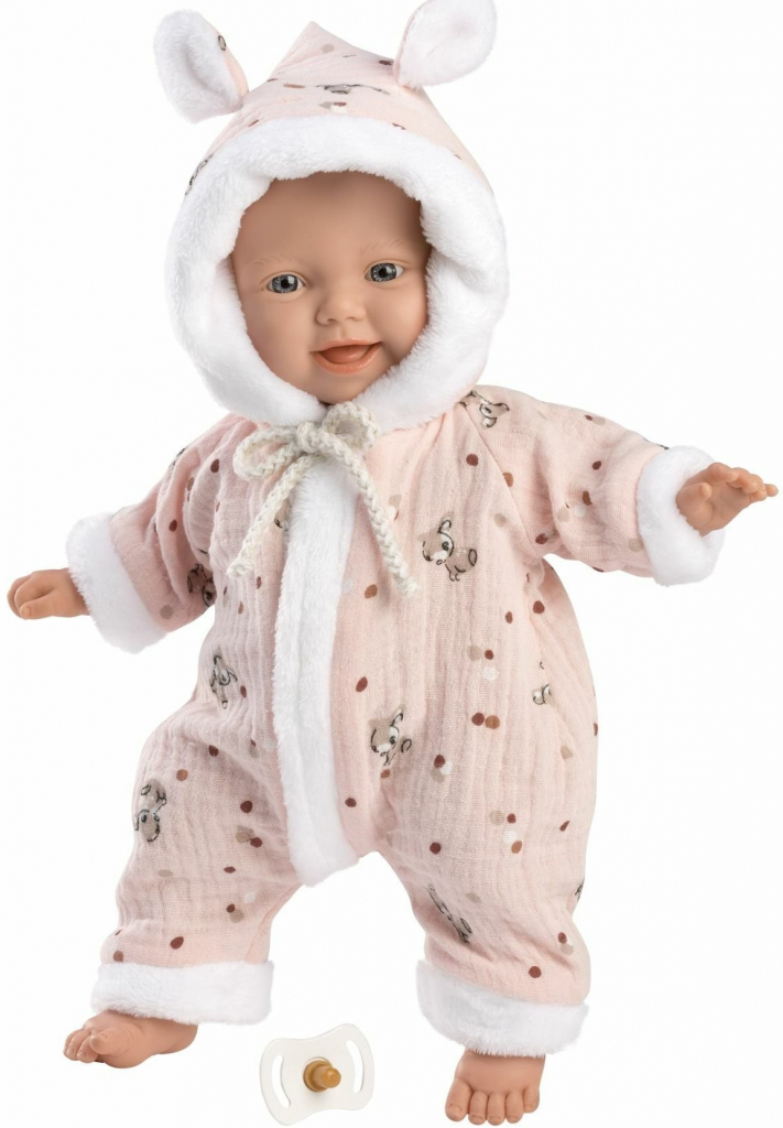 Llorens 63302 LITTLE BABY realistická bábätko s mäkkým látkovým telom 32 cm