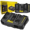 Rýchla dvojkanálová nabíjačka STANLEY FATMAX V20 18V SFMCB24 Rýchla dvojkanálová nabíjačka STANLEY FATMAX V20 18V SFMCB24