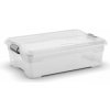 Keter Plastový úložný box Moover box M 27 l 58 x 38 x 18 transparentné veko