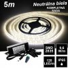 LEDprodukt 5m SMD2835 120LED/m IP65 vodeodolný neutrálna b.- KOMPLETNÁ SADA LEDprodukt 5m SMD2835 120LED/m IP65 vodeodolný neutrálna b.- KOMPLETNÁ SADA