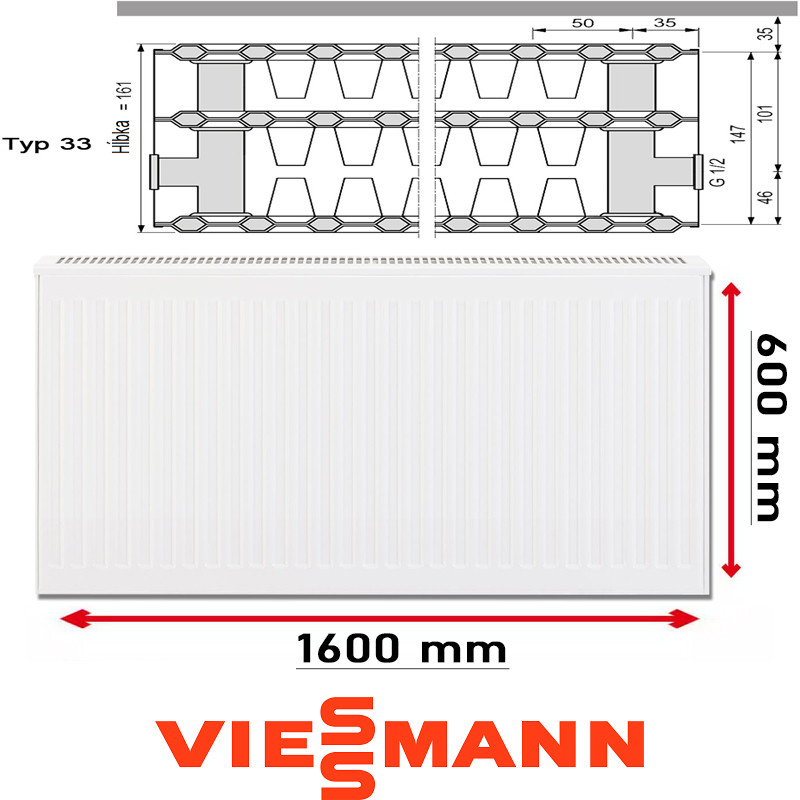 Viessmann 33 600 x 1600 mm